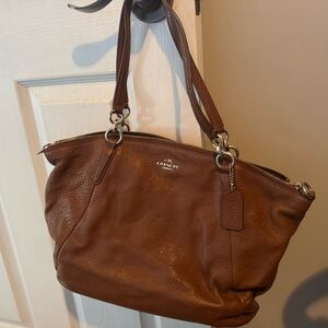 Coach Tan Leather Shoulder Bag